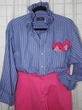 Custom Club Room Ruffle Collar Shirt – One-of-a-Kind